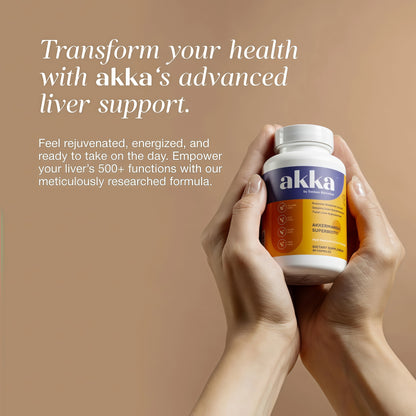 AKKA Akkermansia Probiotic, Liver Cleanse, Detox & Repair, Non-GMO, 60 Caps